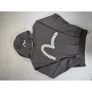 Evisu Heritage Checkered Hoodie Black Men’s Small